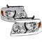 Spec-D Tuning HEADLIGHTS WITH LED BAR CLEAR LENS CHROME HOUSING AND AMBER REFLECTOR, 2PK 2LH-F15004-G3-GO - alternate 1
